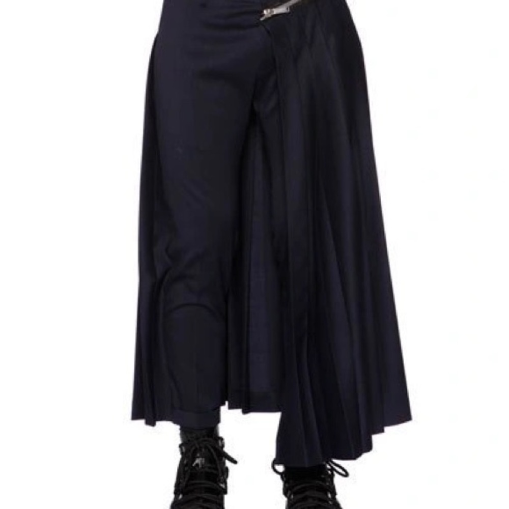 DSQUARED2 Navy Zipper Pleated Trousers